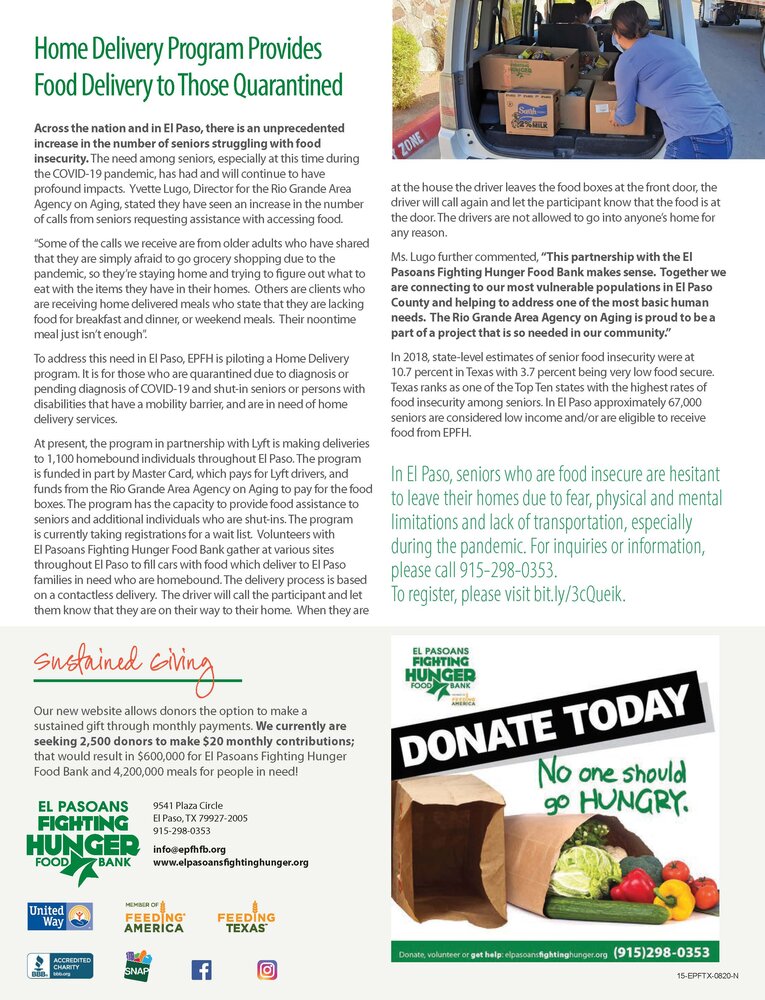 Feeding Hope Summer Newsletter 2020