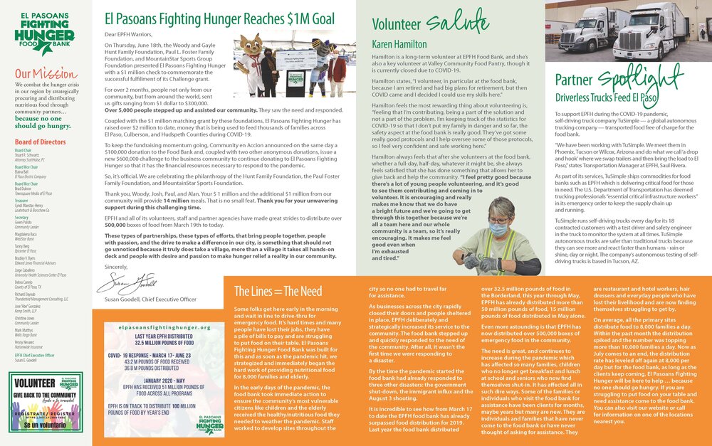 Feeding Hope Summer Newsletter 2020