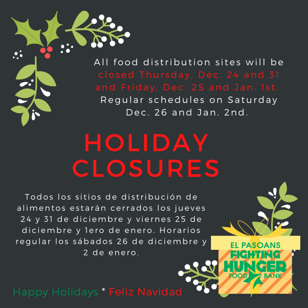 Holiday Closures